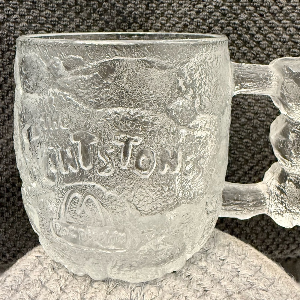Vintage 1993 McDonald's ‘Flintstones' glass mug.